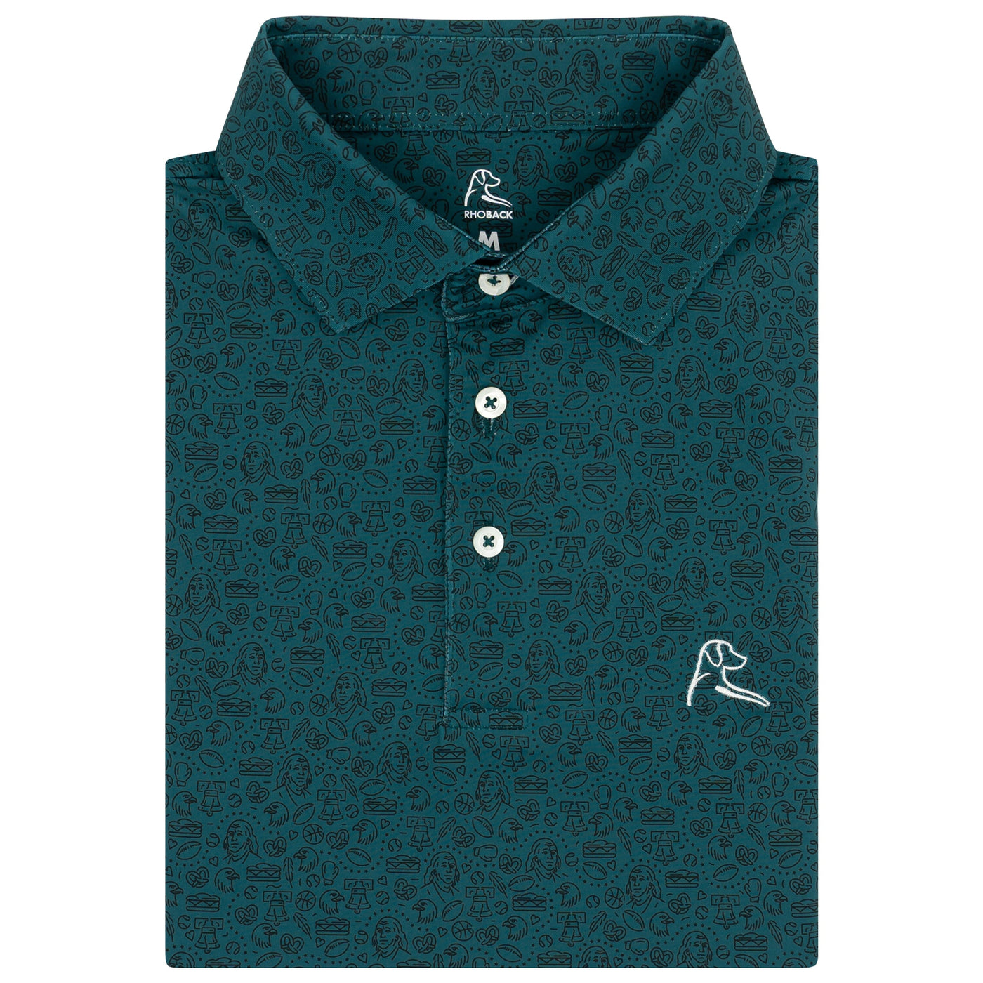 The Jawn | Performance Polo | The Jawn - Midnight Green/Black