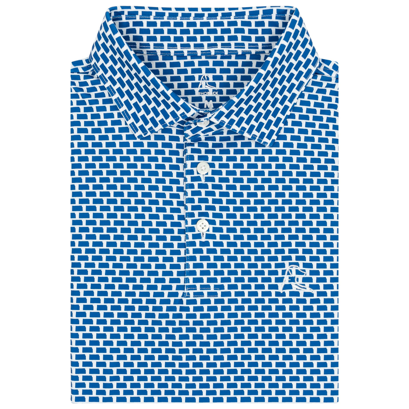 The Kansan | Performance Polo | The Kansan - Cobalt Blue/White