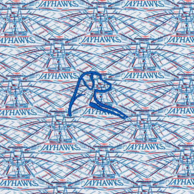 The Kansas Allen Fieldhouse® | Collegiate Polo | The Kansas Allen Fieldhouse® - White/Azure Blue