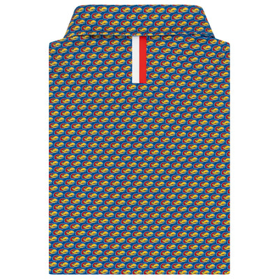 The Kansas Jayhawks® | Collegiate Polo | The Kansas Jayhawks® - Azure Blue/Cherry Red