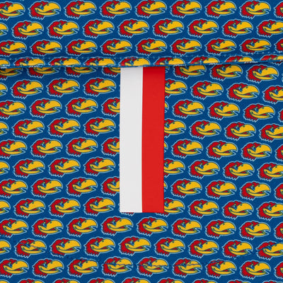 The Kansas Jayhawks® | Collegiate Polo | The Kansas Jayhawks® - Azure Blue/Cherry Red