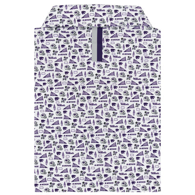 The Kansas State Gameday | Collegiate Polo | The Kansas State Gameday - White/Dark Violet
