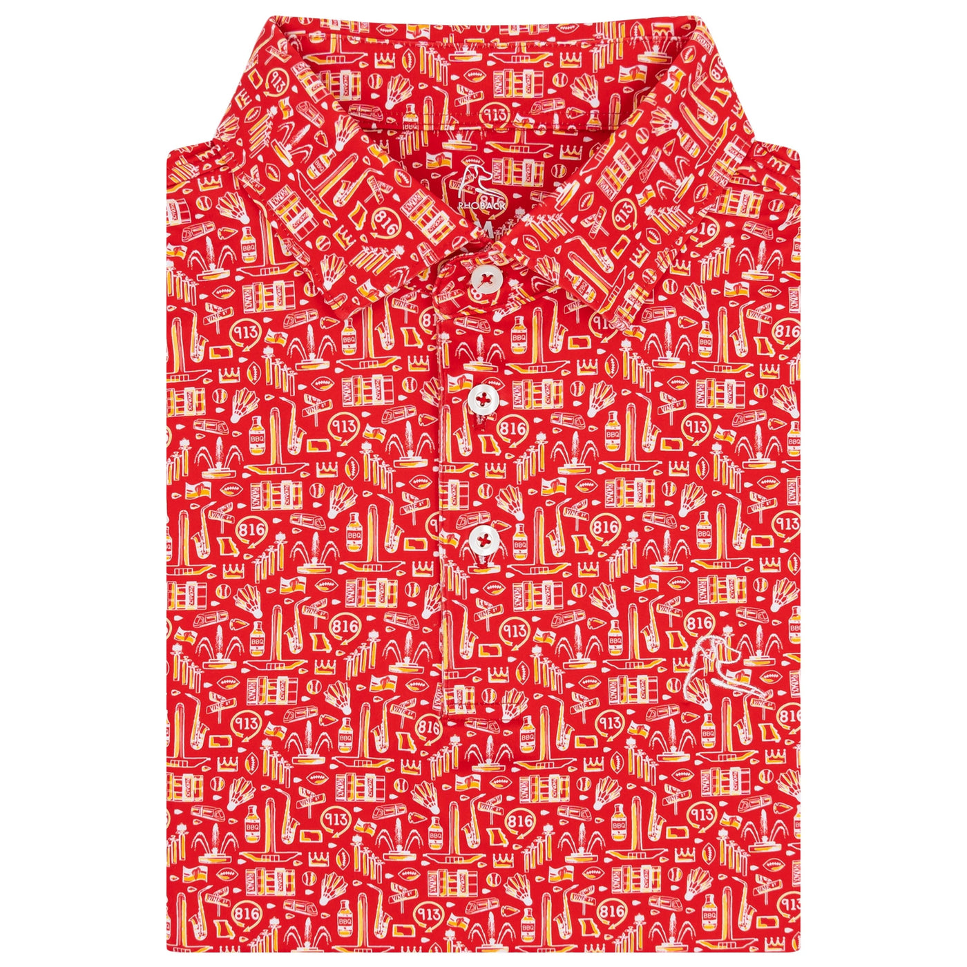 The KC | Performance Polo | The KC - Classic Red/White