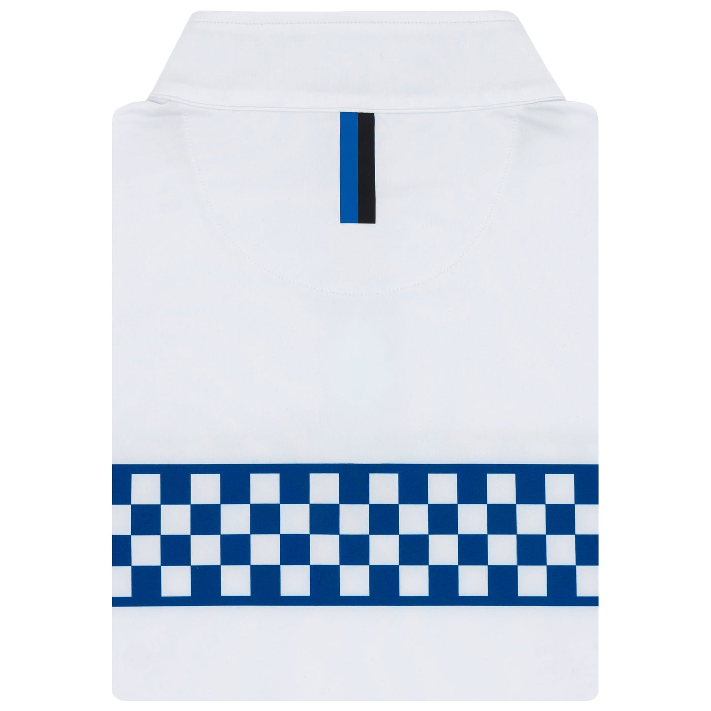 Kentucky Checker Stripe Collegiate Q-Zip | The Kentucky Checker Stripe - White/Azure Blue
