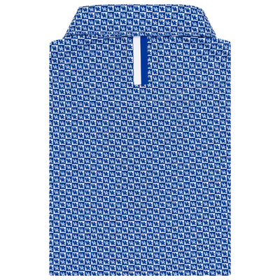 The Kentucky Checker | Collegiate Polo | The Kentucky Checker - White/Azure Blue
