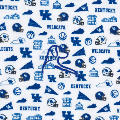 The Kentucky Gameday | Collegiate Polo | The Kentucky Gameday - White/Azure Blue