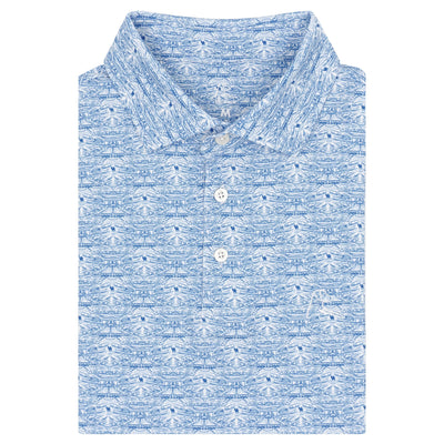 The Kentucky Rupp Arena | Collegiate Polo | The Kentucky Rupp Arena - White/Azure Blue