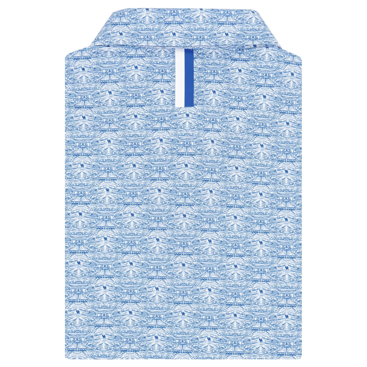 The Kentucky Rupp Arena | Collegiate Polo | The Kentucky Rupp Arena - White/Azure Blue