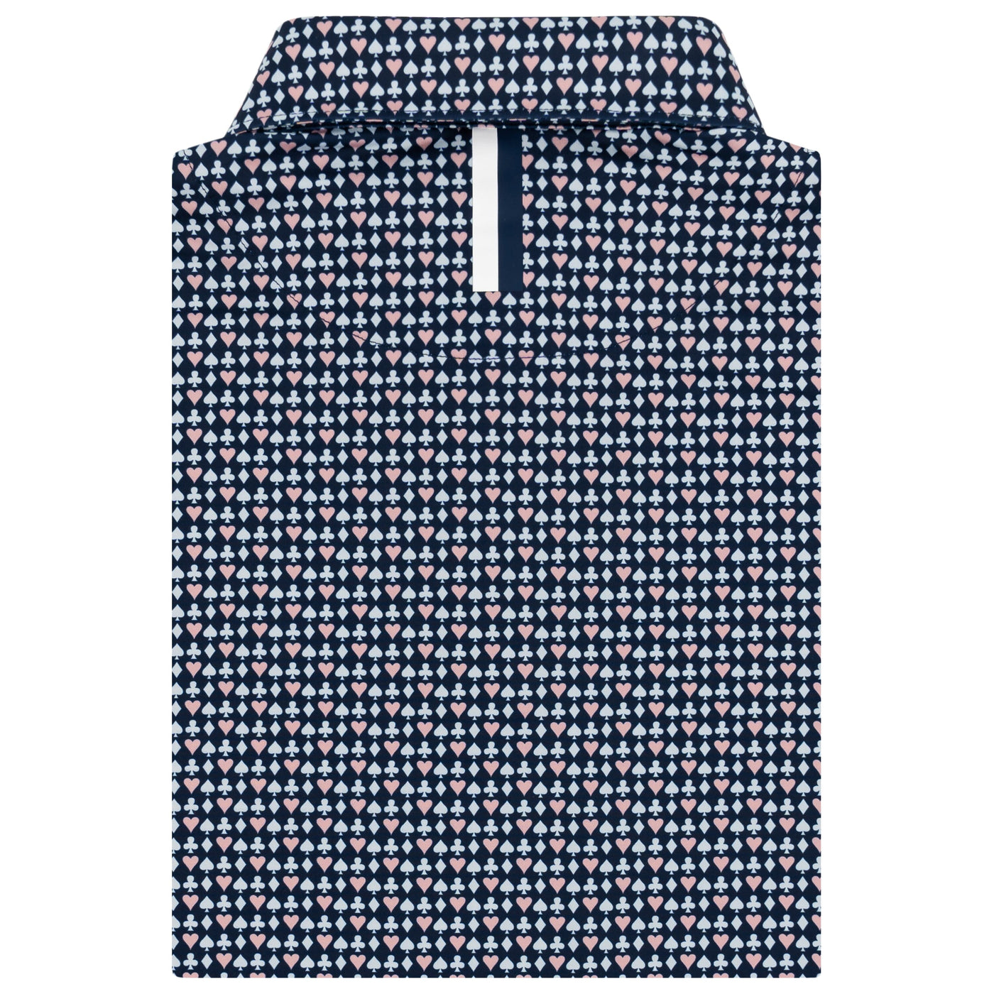 The King Of Hearts | Performance Polo | The King Of Hearts - Fleet Navy/Soft Pink