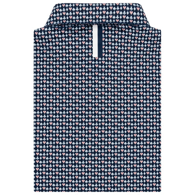 The King Of Hearts | Performance Polo | The King Of Hearts - Fleet Navy/Soft Pink