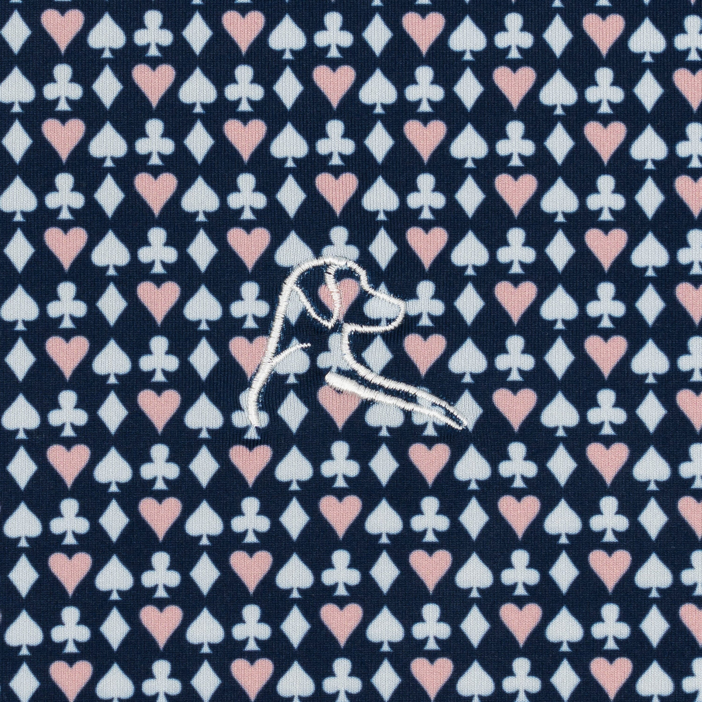 The King Of Hearts | Performance Polo | The King Of Hearts - Fleet Navy/Soft Pink