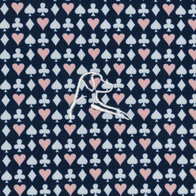 The King Of Hearts | Performance Polo | The King Of Hearts - Fleet Navy/Soft Pink