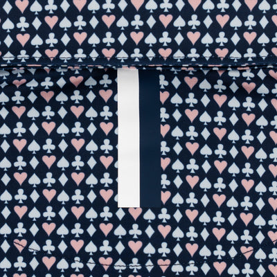 The King Of Hearts | Performance Polo | The King Of Hearts - Fleet Navy/Soft Pink