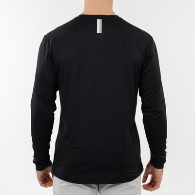 Blitz Tech Long Sleeve Tee | Solid - Midnight Black