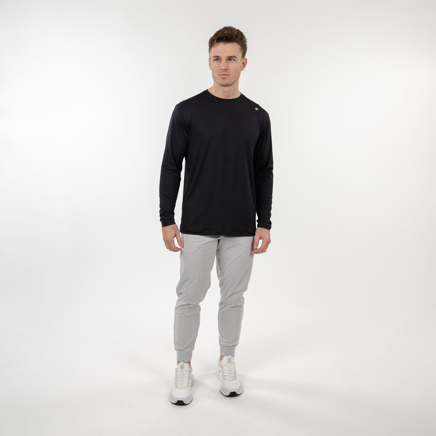 Blitz Tech Long Sleeve Tee | Solid - Midnight Black