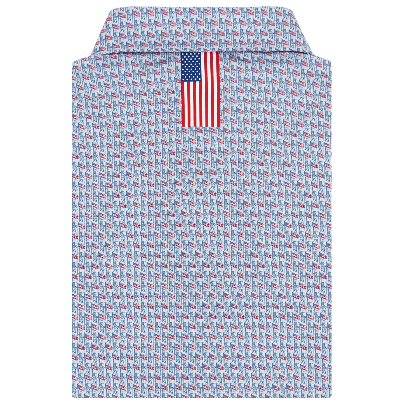 The Liberty Island | Performance Polo | The Liberty Island - White/Mint Green - USA