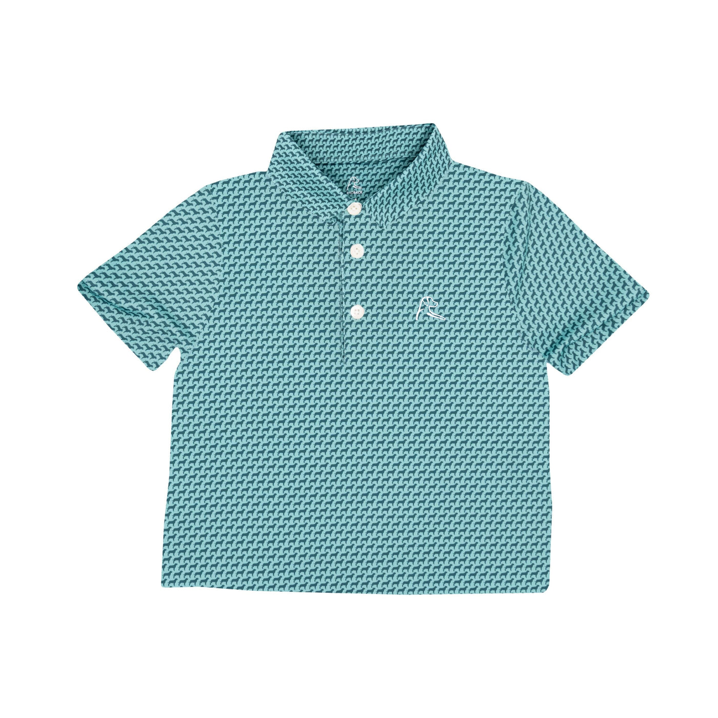 The Lil' Tail Wagger | Performance Polo | The Tail Wagger - Antigua Green/Jungle Green