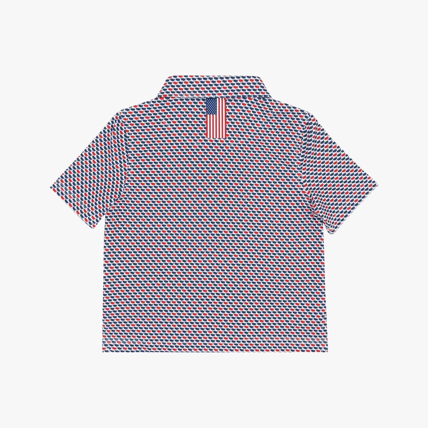 The Lil' 1776 | Performance Polo | The 1776 - Admiral Navy/Classic Red - USA