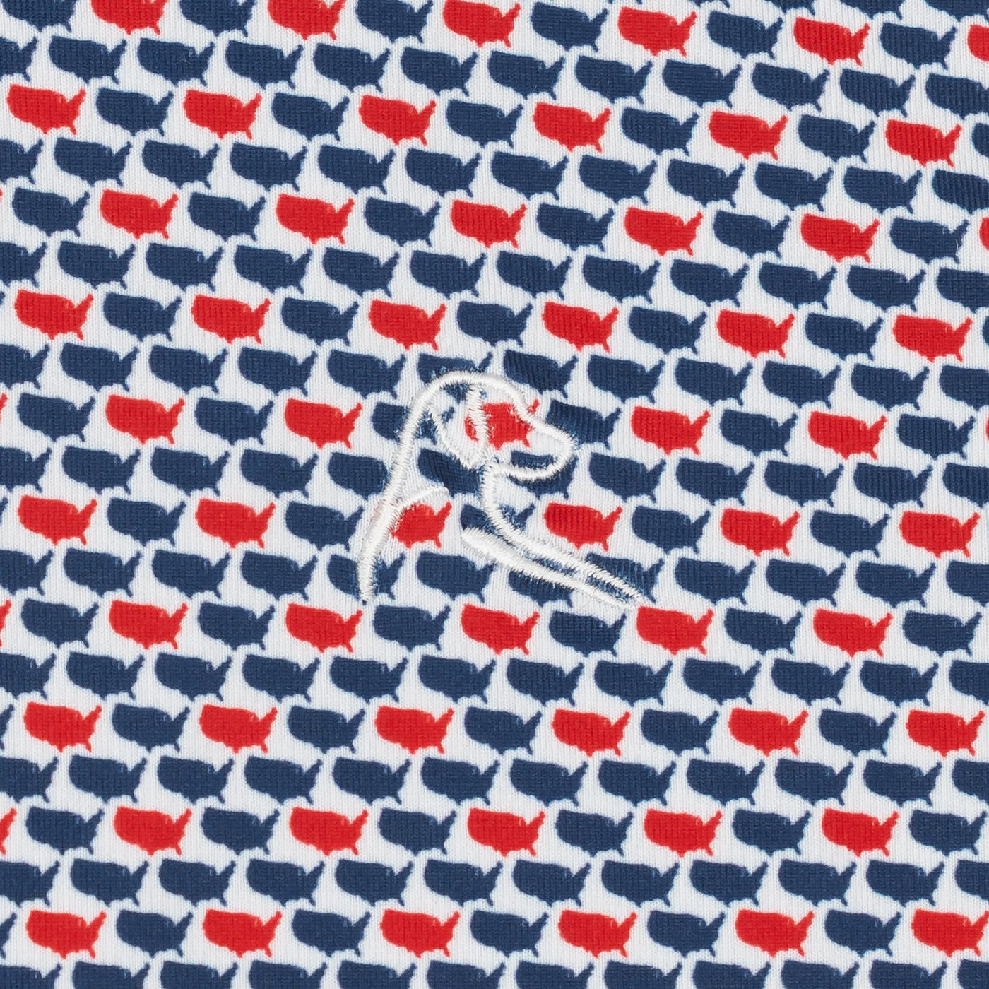 The Lil' 1776 | Performance Polo | The 1776 - Admiral Navy/Classic Red - USA