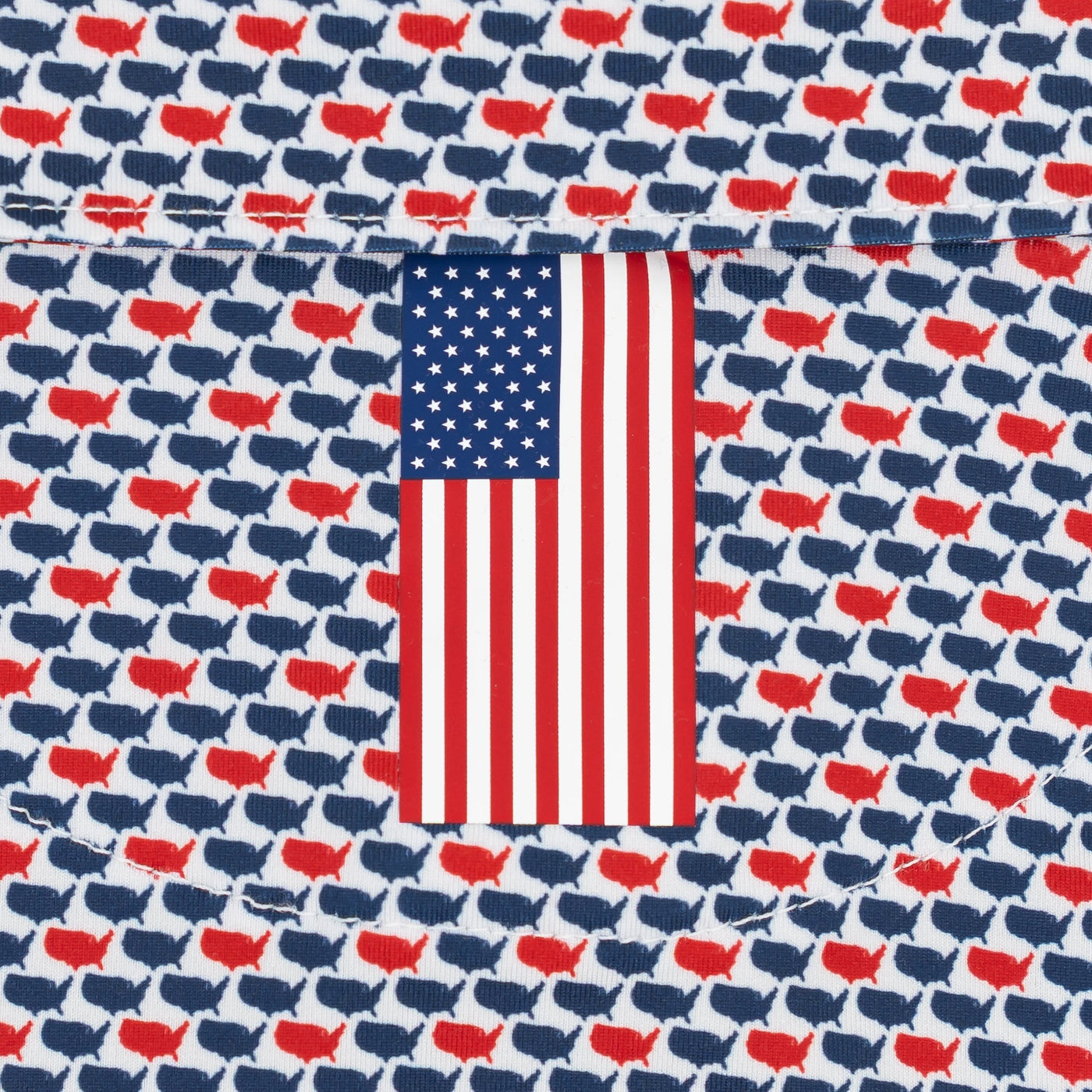 The Lil' 1776 | Performance Polo | The 1776 - Admiral Navy/Classic Red - USA