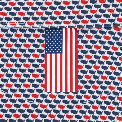 The Lil' 1776 | Performance Polo | The 1776 - Admiral Navy/Classic Red - USA