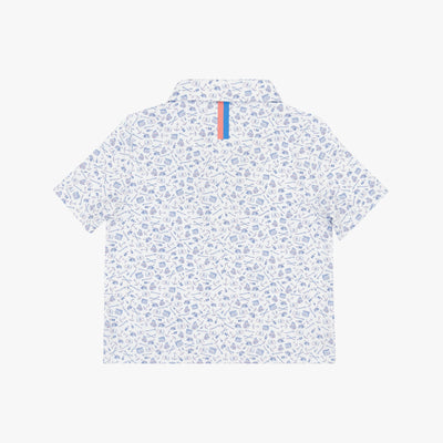 The Lil' Ahoy | Performance Polo | The Ahoy - White/Caicos Blue