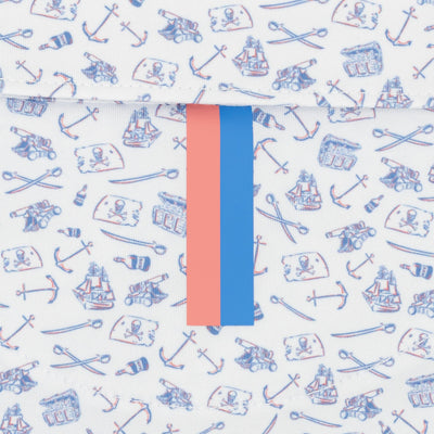 The Lil' Ahoy | Performance Polo | The Ahoy - White/Caicos Blue