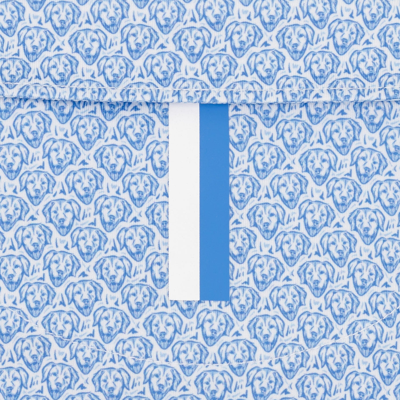 The Lil' Biscuit | Performance Polo | The Biscuit - White/Caicos Blue