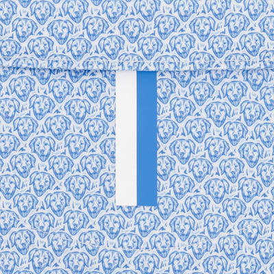 The Lil' Biscuit | Performance Polo | The Biscuit - White/Caicos Blue