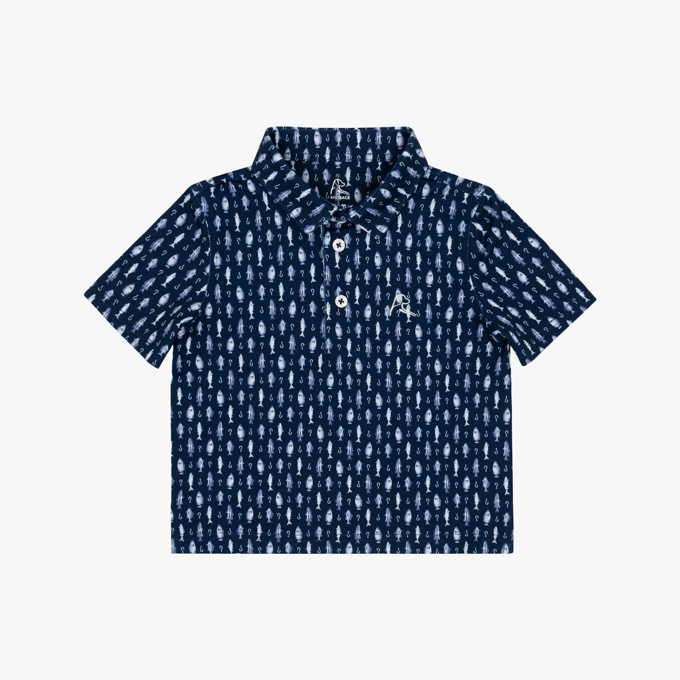 The Lil' Catch And Release | Performance Polo | The Catch And Release - Fleet Navy/White