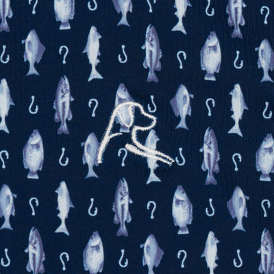 The Lil' Catch And Release | Performance Polo | The Catch And Release - Fleet Navy/White