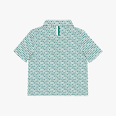 The Lil' Clover | Performance Polo | The Clover - White/Fairway Green