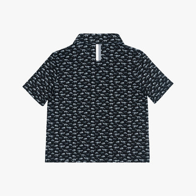 The Lil' Fossil | Performance Polo | The Fossil - Black/White