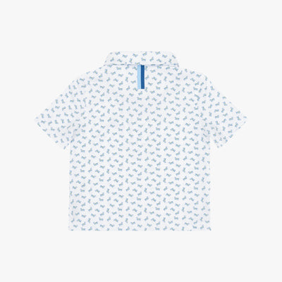 The Lil' Frank | Performance Polo | The Frank - White/Pure Blue