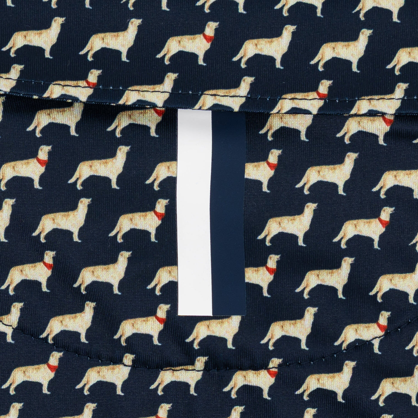 The Lil' Golden Retriever | Performance Polo | The Golden Retriever - Fleet Navy/Autumn Gold
