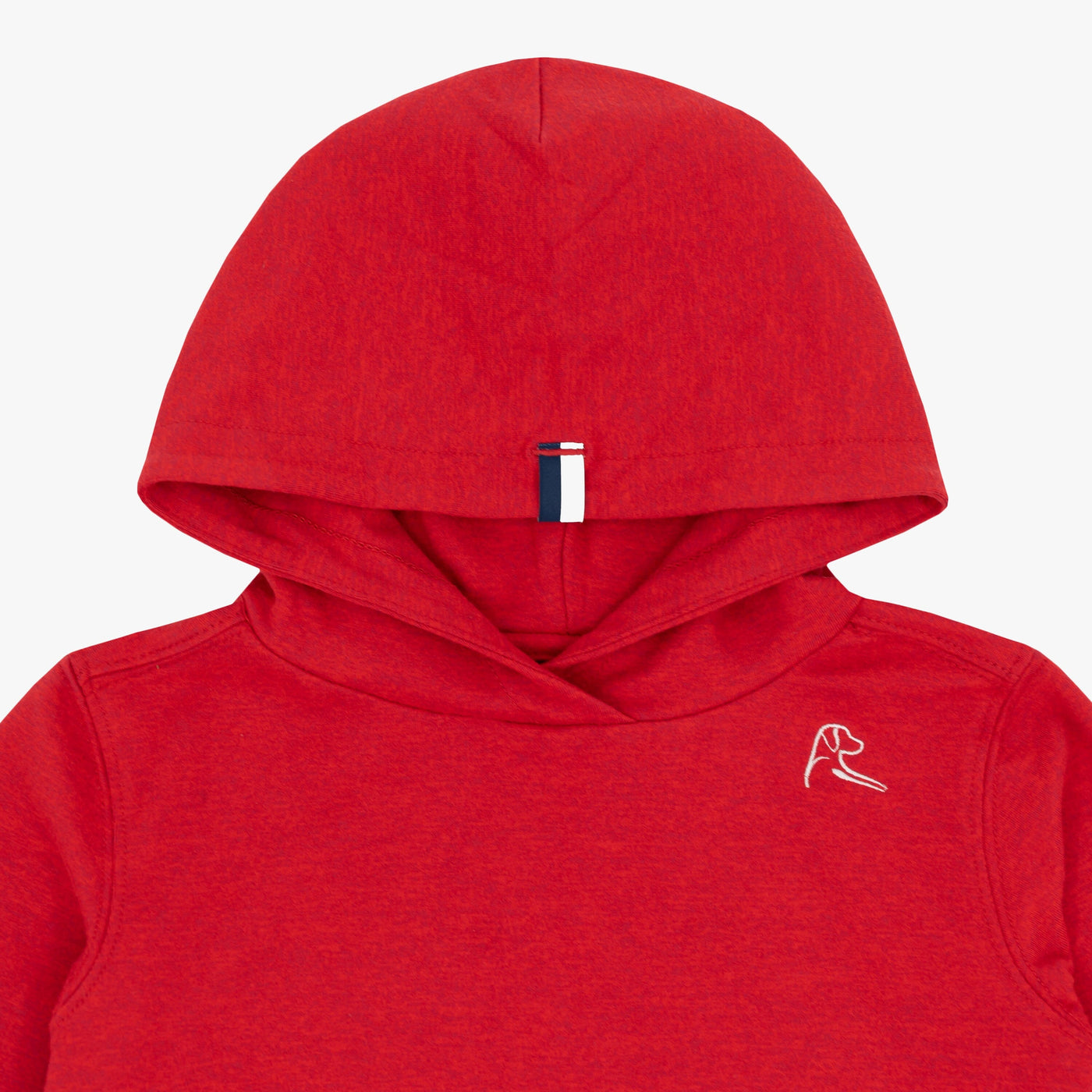 Lil' Hesi Performance Hoodie | Heather - Cardinal Red/Classic Red