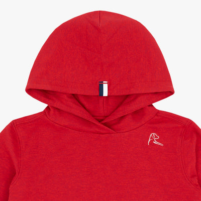 Lil' Hesi Performance Hoodie | Heather - Cardinal Red/Classic Red