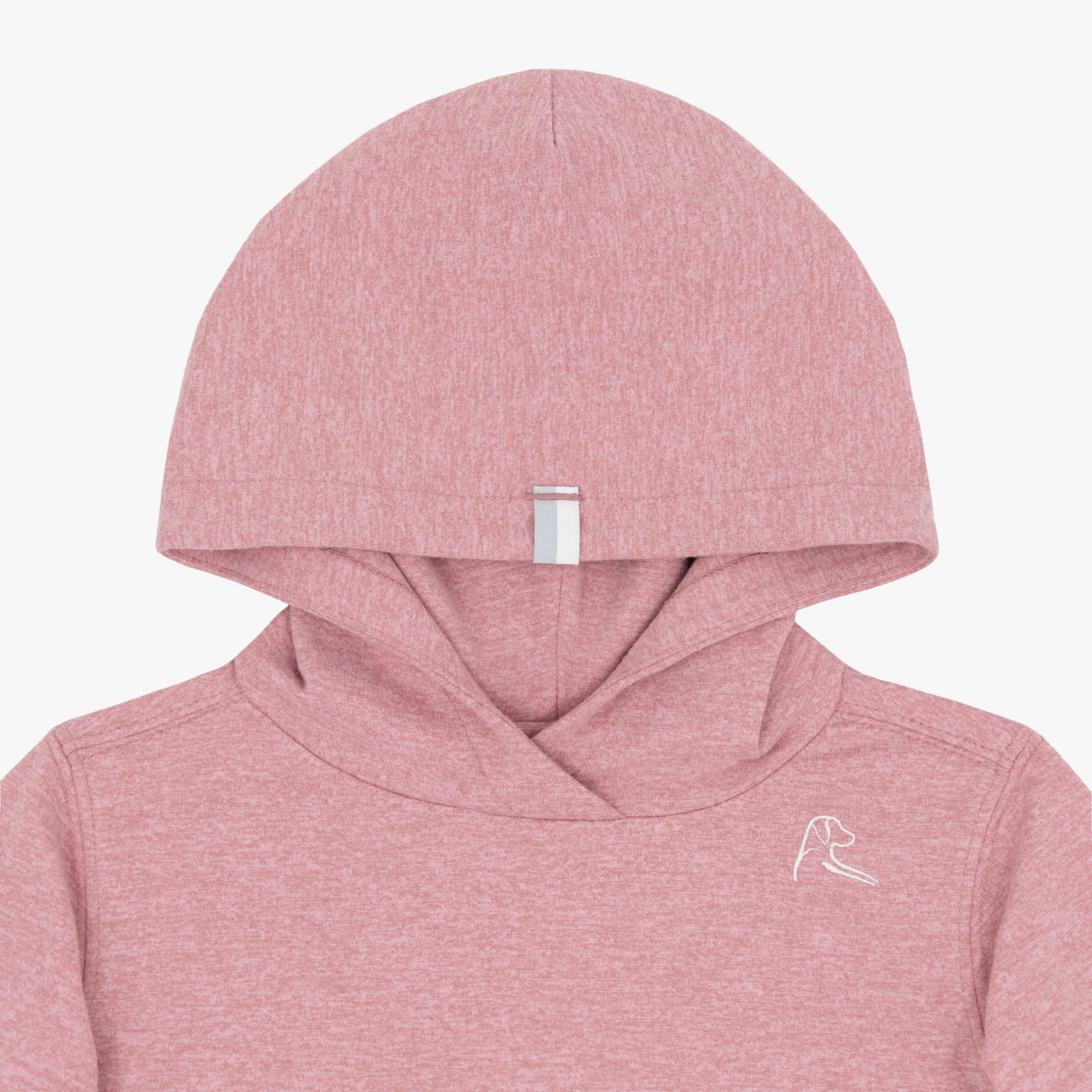 Lil' Hesi Performance Hoodie | Heather - Dusk Pink/Lotus Pink