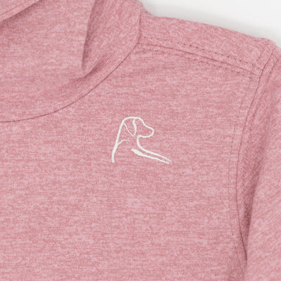 Lil' Hesi Performance Hoodie | Heather - Dusk Pink/Lotus Pink