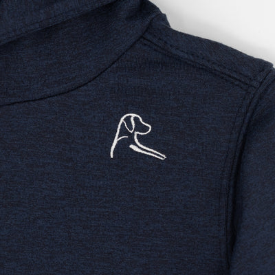 Lil' Hesi Performance Hoodie | Heather - Fleet Navy/Nightshade