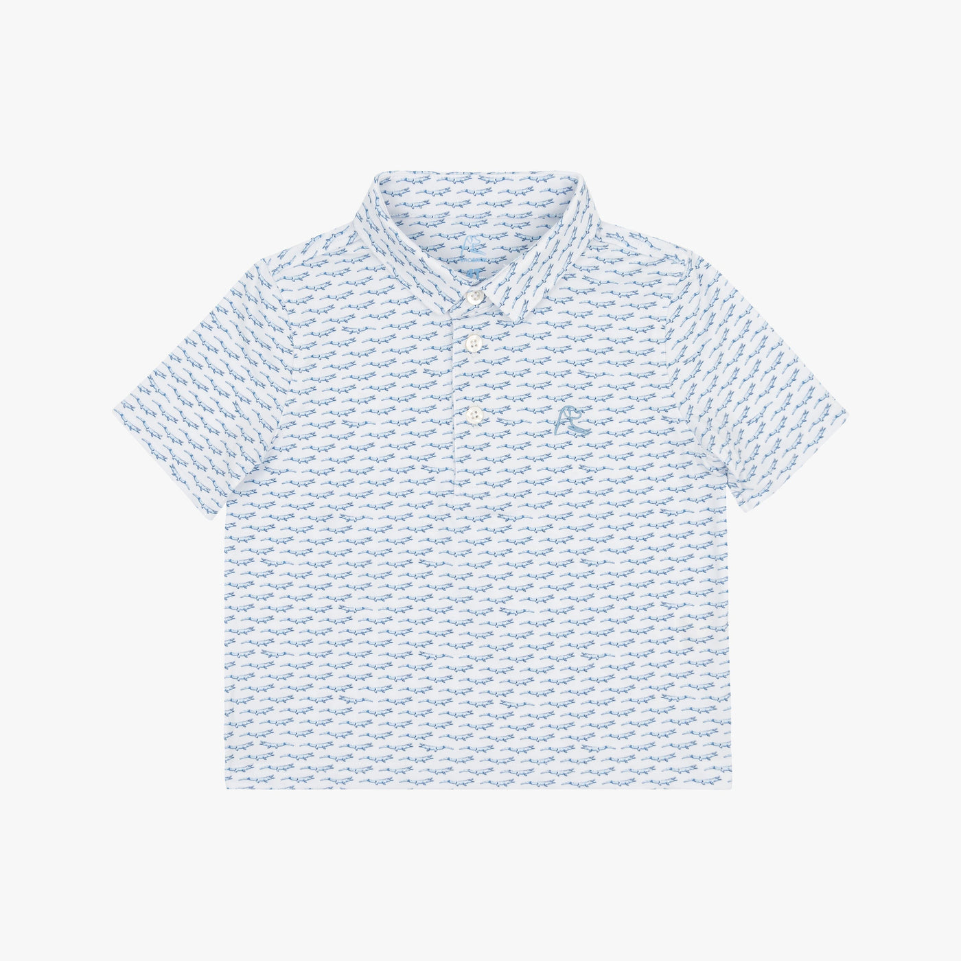 The Lil' Irwin | Performance Polo | The Irwin - White/Pure Blue