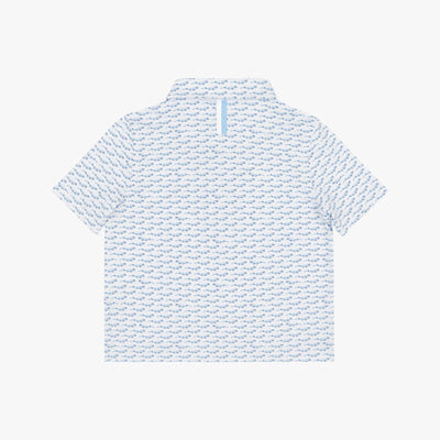 The Lil' Irwin | Performance Polo | The Irwin - White/Pure Blue