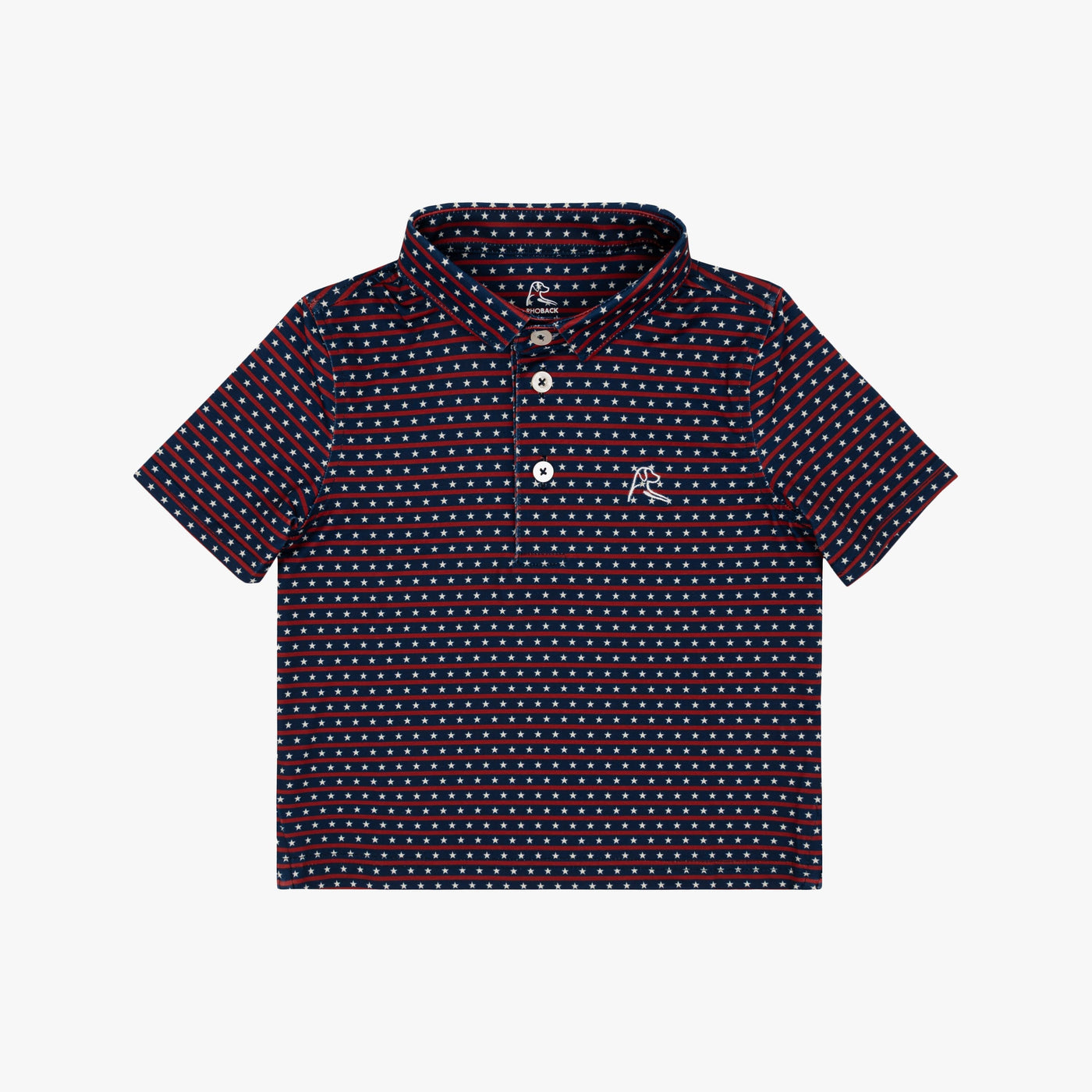 The Lil' Liberty Stripe | Performance Polo | The Liberty Stripe - Fleet Navy/Cardinal Red