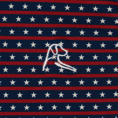 The Lil' Liberty Stripe | Performance Polo | The Liberty Stripe - Fleet Navy/Cardinal Red