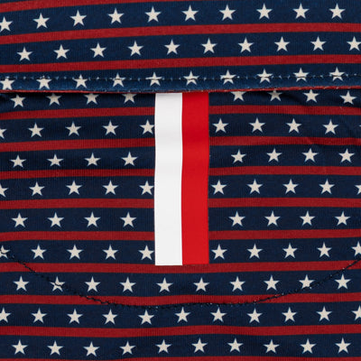 The Lil' Liberty Stripe | Performance Polo | The Liberty Stripe - Fleet Navy/Cardinal Red