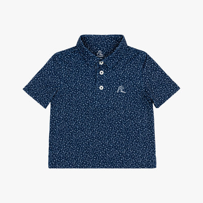 The Lil' Mulligan | Performance Polo | The Mulligan - Admiral Navy/White