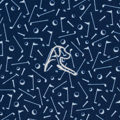 The Lil' Mulligan | Performance Polo | The Mulligan - Admiral Navy/White
