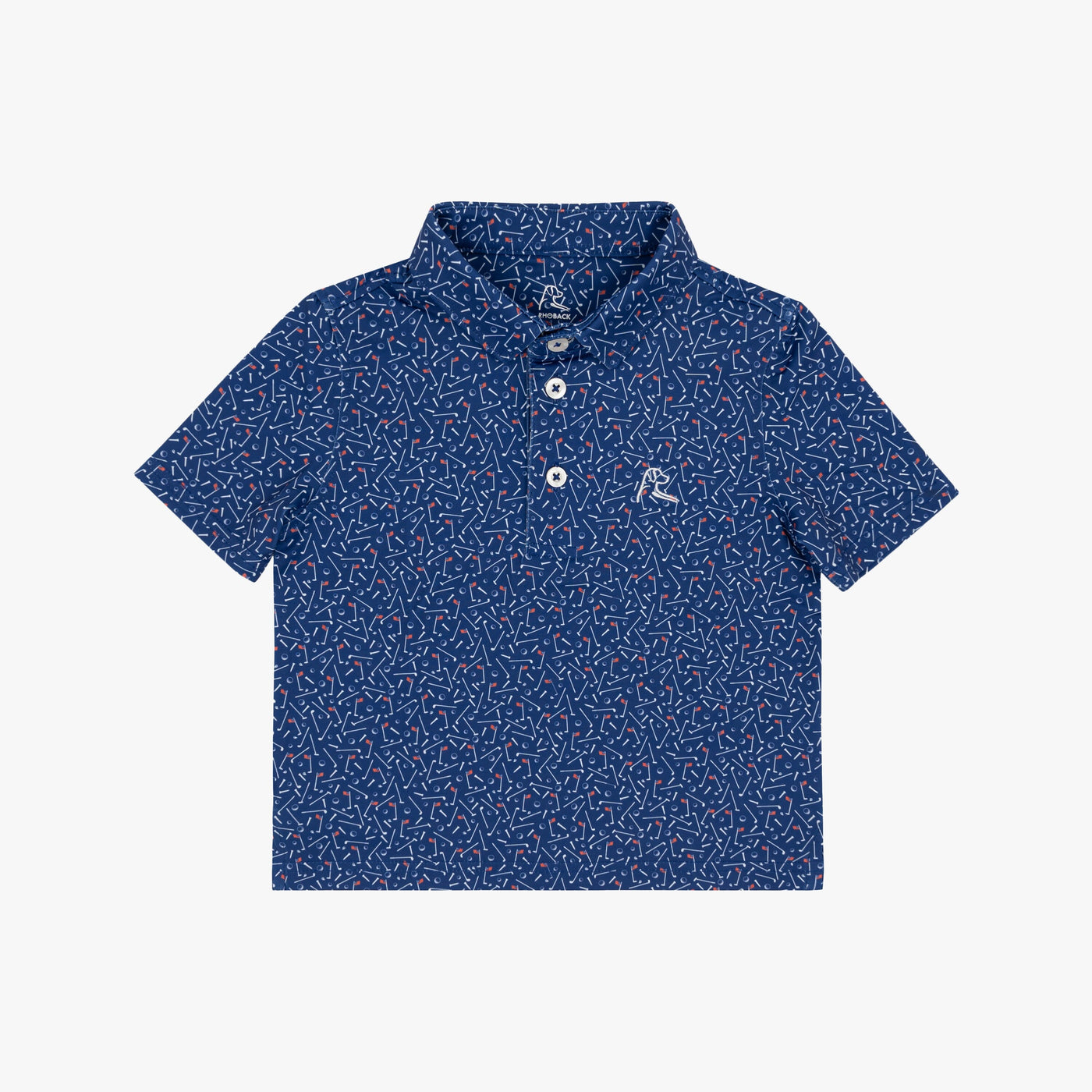 The Lil' Mulligan | Performance Polo | The Mulligan - Deep Blue/White - USA