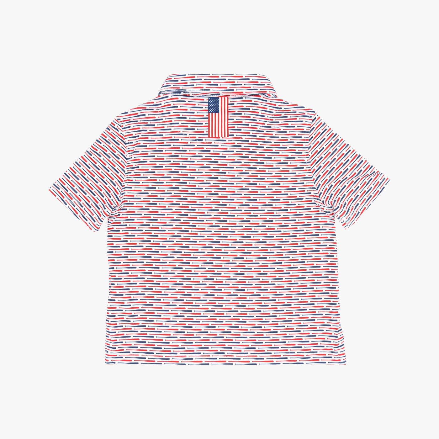 The Lil' Pastime | Performance Polo | The Pastime - White/Classic Red - USA