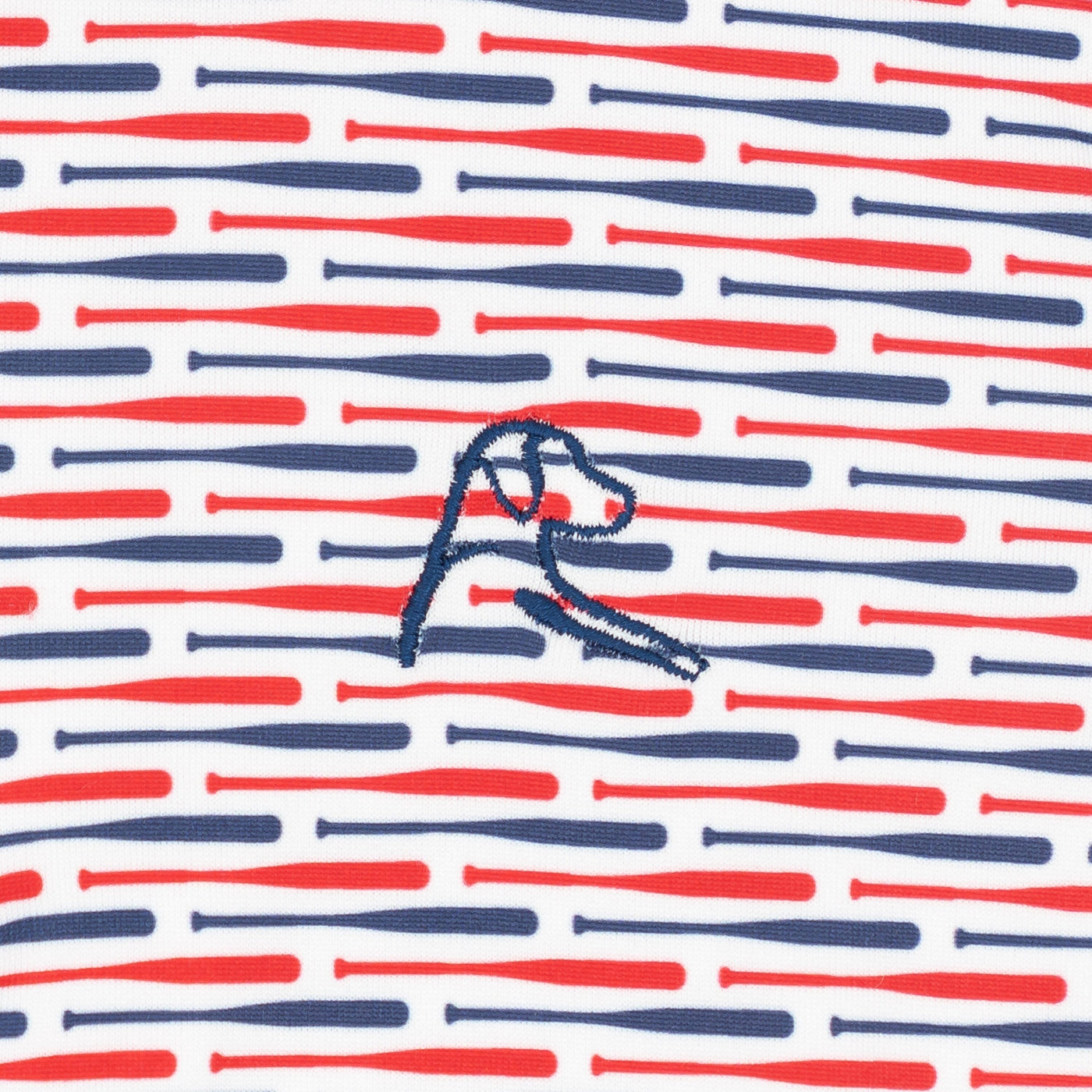 The Lil' Pastime | Performance Polo | The Pastime - White/Classic Red - USA